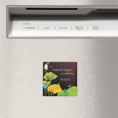 Cute Frog Couple Wedding Save the Date Magneet (Insitu (Vaatwasser))