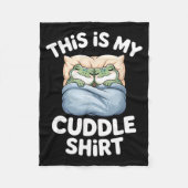 Cute Frog Cozy This Is My Cuddle Fleece Deken (Voorkant)
