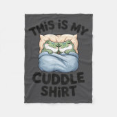Cute Frog Cozy This Is My Cuddle  Fleece Deken (Voorkant)