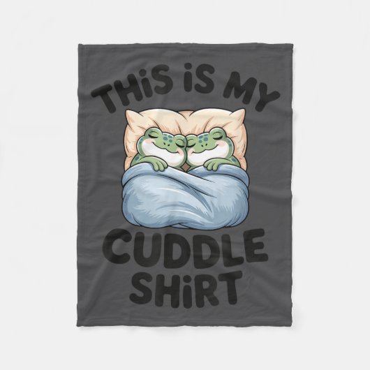 Cute Frog Cozy This Is My Cuddle  Fleece Deken (Voorkant)