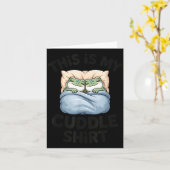 Cute Frog Cozy This Is My Cuddle  Kaart (Gele Bloem)