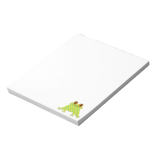 Cute Frog Custom Notitieblok (Linkerzijde)