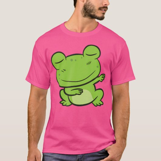 Cute Frog Dabbing Frog T-shirt (Voorkant)