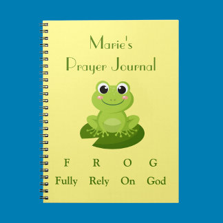 Cute frog-dagboek notitieboek