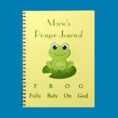 Cute frog-dagboek notitieboek