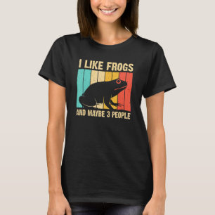 Cute Frog Design for Toad Mannen Women Amphibian A T-shirt