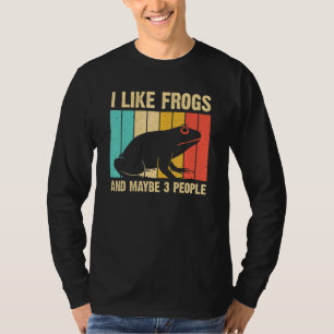 Cute Frog Design for Toad Mannen Women Amphibian A T-shirt