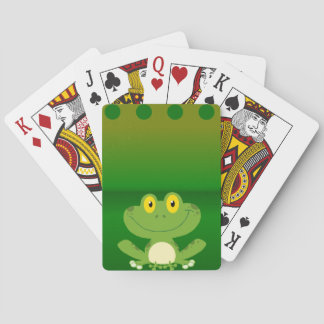 Cute Frog Design Pokerkaarten