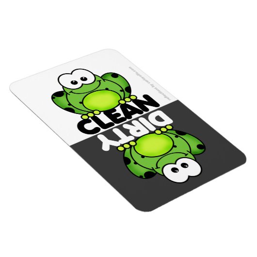Cute Frog Dishwaser Magnet Magneet (Rechterzijde)