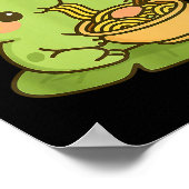 Cute Frog Eating Ramen Anime Japanese Men Women Ki Poster (Hoek)