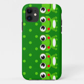 Cute Frog en Polka Dot iPhone cases (Achterkant)