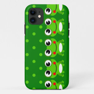Cute Frog en Polka Dot iPhone cases