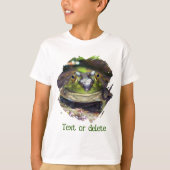 Cute Frog Face Nature Personalized T-shirt (Voorkant)