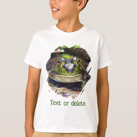 Cute Frog Face Nature Personalized T-shirt (Voorkant)