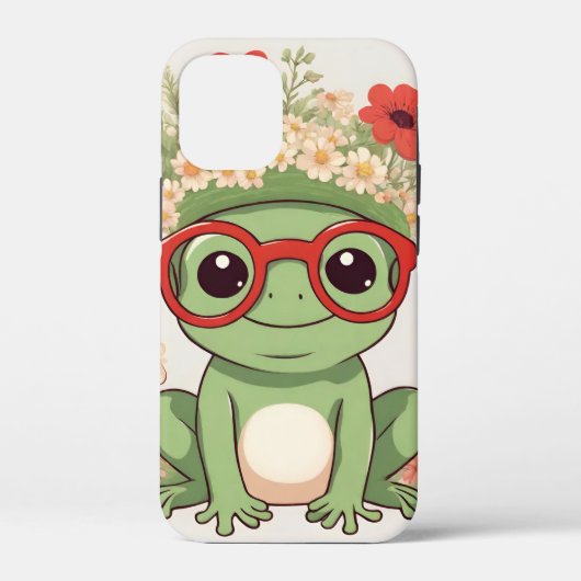Cute Frog Flower Headband Case-Mate iPhone Case (Achterkant)