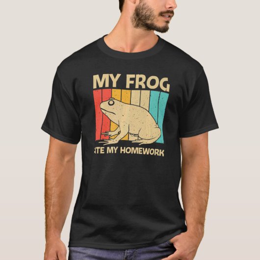 Cute Frog For Kids Boys Toad Catcher Pet Animal T-shirt (Voorkant)