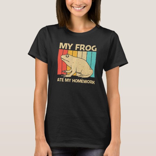 Cute Frog For Kids Boys Toad Catcher Pet Animal T-shirt (Voorkant)