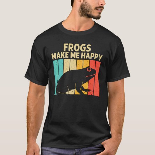 Cute Frog For Men Women Frog   Toad Animal Tadpole T-shirt (Voorkant)