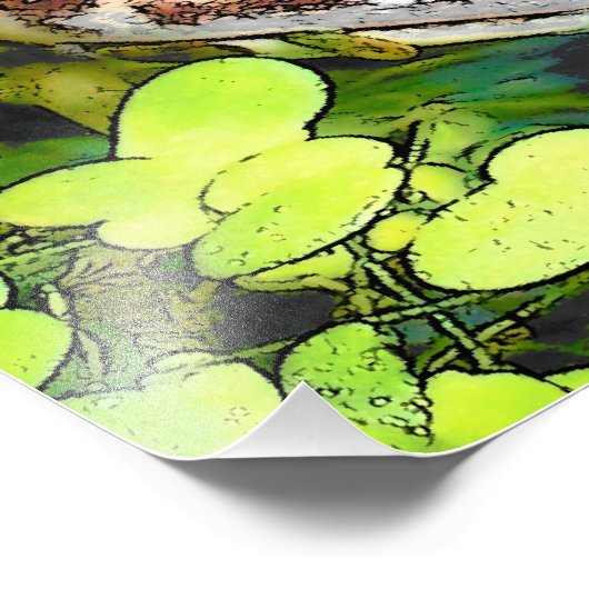 CUTE FROG FOTO AFDRUK (Hoek)