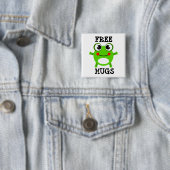 Cute Frog, Free Hugs Button (In situ)