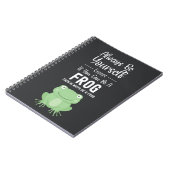 Cute Frog Gifts Happy Funny Cartoon Animal Notitieboek (Linkerzijde)