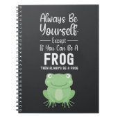 Cute Frog Gifts Happy Funny Cartoon Animal Notitieboek (Voorkant)