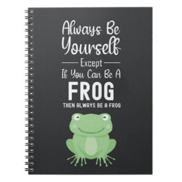 Cute Frog Gifts Happy Funny Cartoon Animal Notitieboek