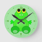 Cute Frog Graphic Ronde Klok (Voorkant)