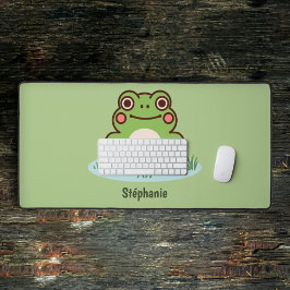 Cute Frog Green Bureaumat