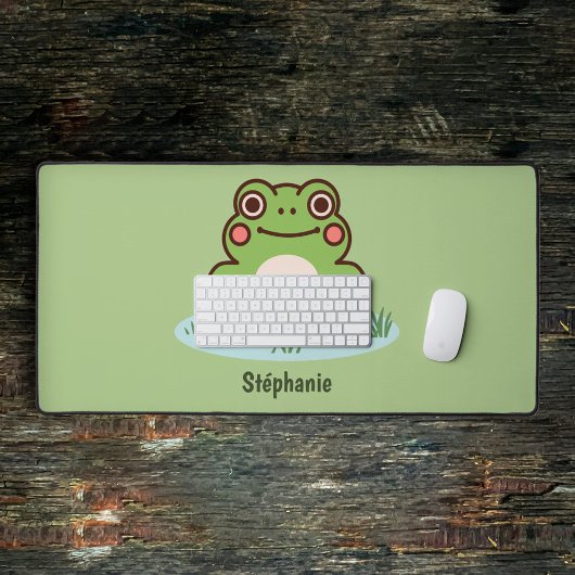 Cute Frog Green Bureaumat
