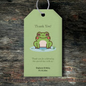 Cute Frog Green Cadeaulabel