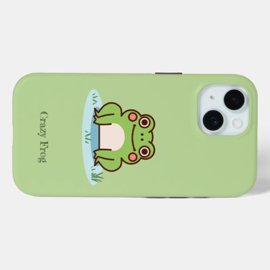 Cute Frog Green Case-Mate iPhone Case (Achterkant (horizontaal))