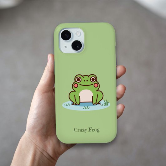 Cute Frog Green Case-Mate iPhone Case