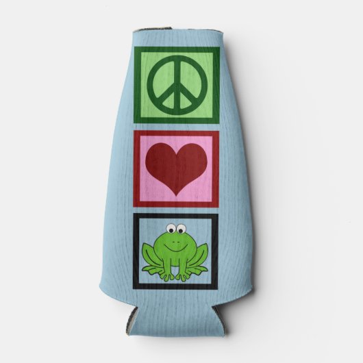 Cute Frog Green Flesjeskoeler (Voorkant)