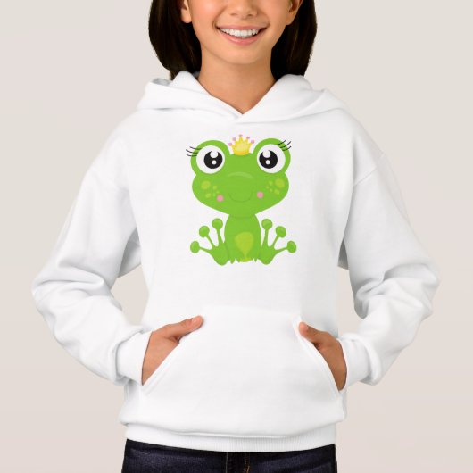 Cute Frog, Green Frog, Frog Princess, Crown (Voorkant)