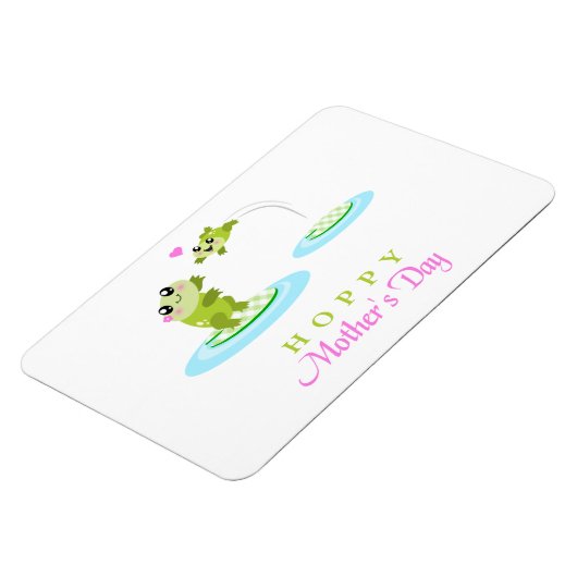 Cute Frog Hoppy Happy Moederdag Magneet (Linkerzijde)