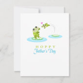 Cute Frog Hoppy Happy Vaderdag Kaart (Voorkant)