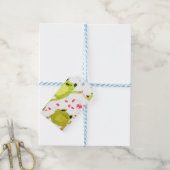 Cute frog-illustratie cadeaulabel (Met Touw)