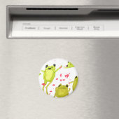 Cute frog-illustratie magneet (Insitu (Vaatwasser))