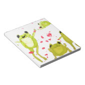 Cute frog-illustratie notitieblok (Schuin)