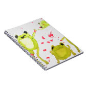 Cute frog-illustratie notitieboek (Rechterzijde)