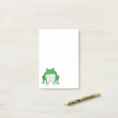 Cute frog-illustratie post-it® notes (Op bureau)