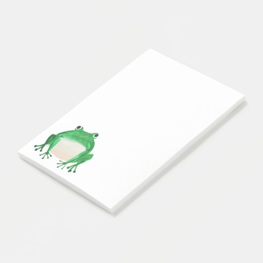 Cute frog-illustratie post-it® notes (Schuin)