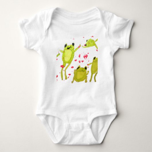 Cute frog-illustratie romper (Voorkant)