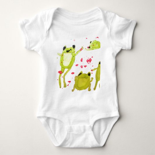 Cute frog-illustratie romper (Voorkant)