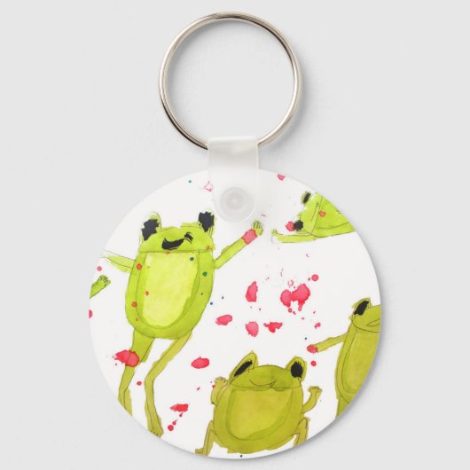 Cute frog-illustratie sleutelhanger (Voorkant)