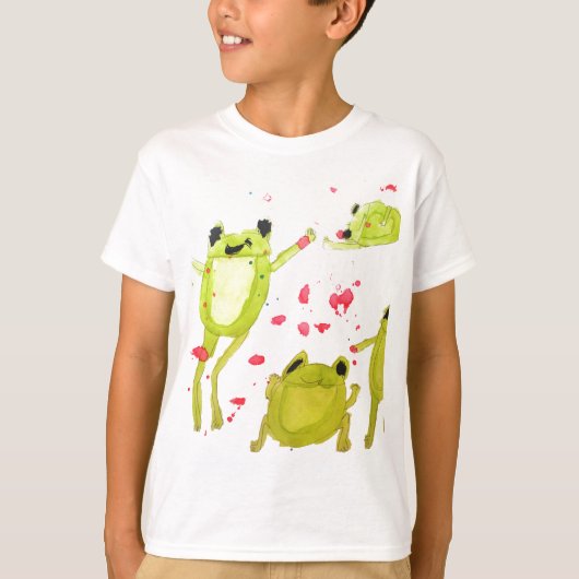 Cute frog-illustratie t-shirt (Voorkant)