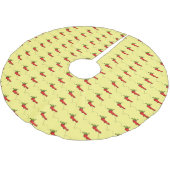 Cute frog in een rode sock springende cartoon kerstboom rok (Gekanteld)