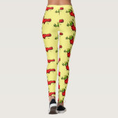 Cute frog in een rode sock springende cartoon leggings (Achterkant)
