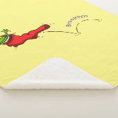 Cute frog in een rode sock springende cartoon sherpa deken (3/4)